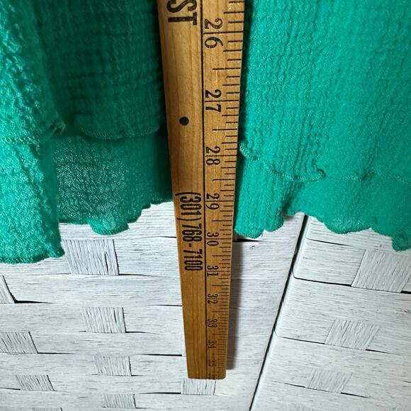 Soft surroundings women’s blouse Ghazi 3/4 sleeve asymmetrical hippie bohemian - Picture 6 of 8